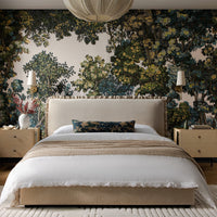 Celeste Upholstered Storage Bed with Ruffled Headboard in Fawn Chenille – image 35 of 120