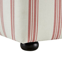Celeste Upholstered Storage Bed with Ruffled Headboard in Peony Red Stripe – image 96 of 120