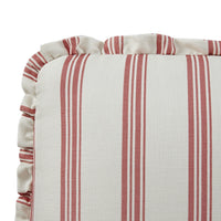 Celeste Upholstered Storage Bed with Ruffled Headboard in Peony Red Stripe – image 97 of 120