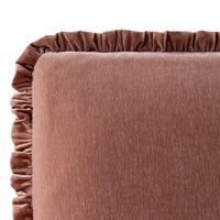 Celeste Upholstered Storage Bed with Ruffled Headboard in Antique Rose Chenille – image 9 of 120