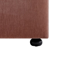 Celeste Upholstered Storage Bed with Ruffled Headboard in Antique Rose Chenille – image 12 of 120