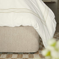 Della Extended Headboard Storage Bed in Soft Beige Chenille – image 51 of 64