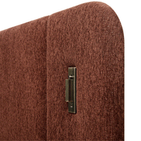 Della Extended Headboard Storage Bed in Burnt Brick Chenille – image 11 of 64