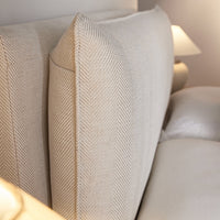 Kricia Upholstered Storage Bed with Pillow Headboard in Oatmeal Chevron – image 28 of 61
