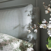 Kricia Upholstered Storage Bed with Pillow Headboard in Slate Blue Chevron – image 48 of 61