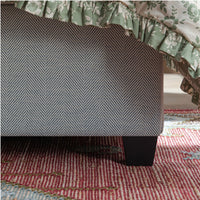 Kricia Upholstered Storage Bed with Pillow Headboard in Slate Blue Chevron – image 50 of 61
