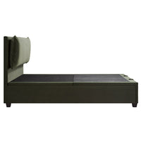 Kricia Upholstered Storage Bed with Pillow Headboard in Moss Green Velvet – image 15 of 61