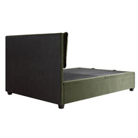 Kricia Upholstered Storage Bed with Pillow Headboard in Moss Green Velvet – image 16 of 61