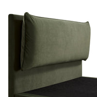 Kricia Upholstered Storage Bed with Pillow Headboard in Moss Green Velvet – image 17 of 61