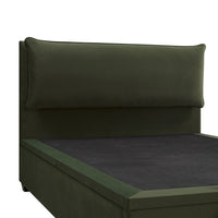 Kricia Upholstered Storage Bed with Pillow Headboard in Moss Green Velvet – image 18 of 61