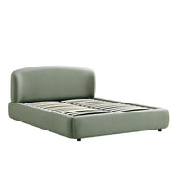 Constance Winged Headboard Ottoman Storage Bed in Olive Linen – image 58 of 69