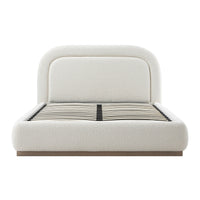 Luella Upholstered Wooden Plinth Base Storage Bed in Ecru Boucle – image 8 of 38