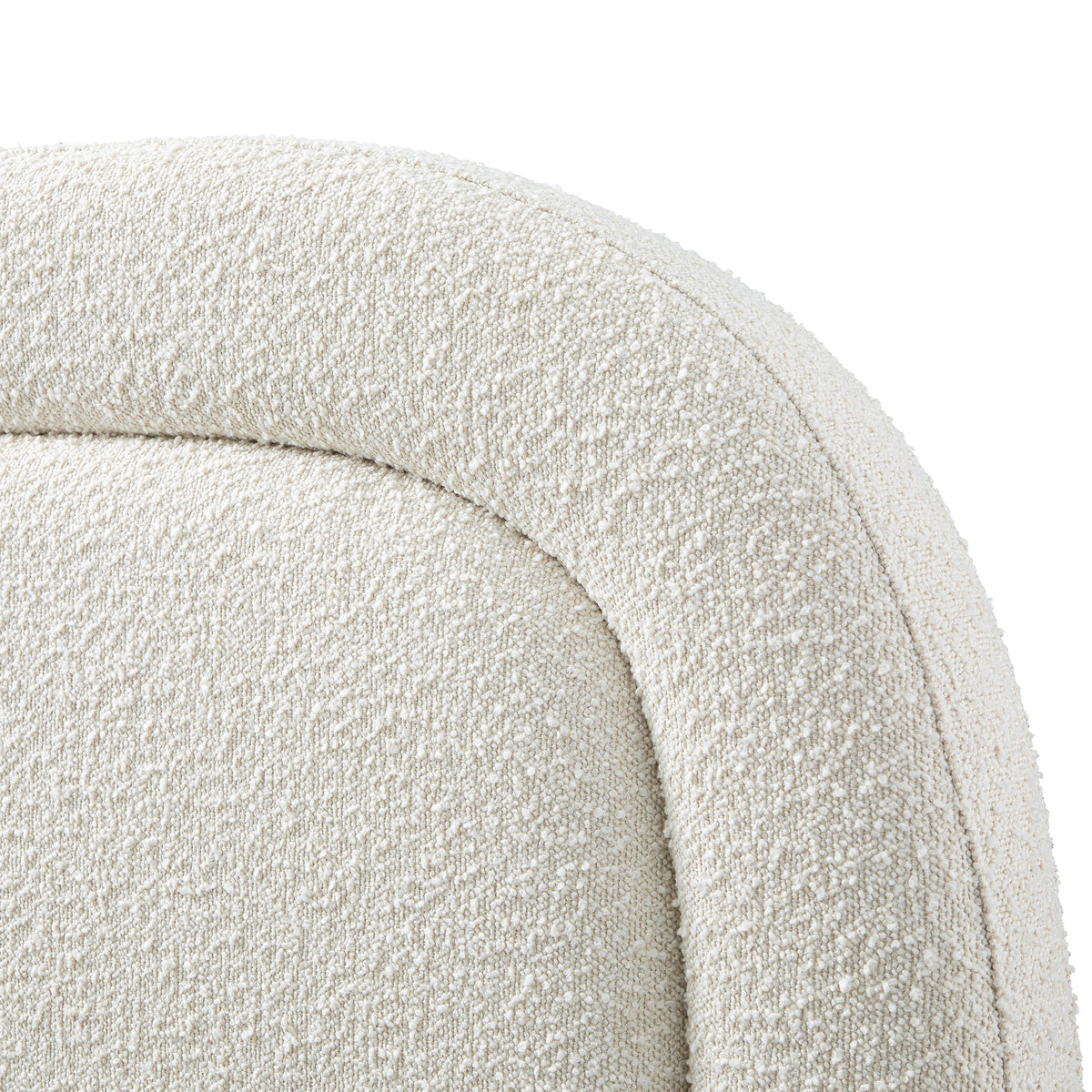 Luella Upholstered Wooden Plinth Base Storage Bed in Ecru Boucle