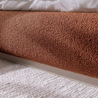 Luella Upholstered Wooden Plinth Base Storage Bed in Rust Boucle – image 26 of 38