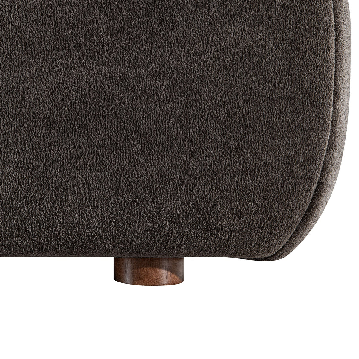 Thera Pillow Headboard Upholstered Bed in Cocoa Chenille