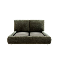 Thera Pillow Headboard Upholstered Bed in Moss Green Chenille – image 68 of 79