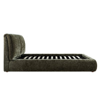 Thera Pillow Headboard Upholstered Bed in Moss Green Chenille – image 73 of 79
