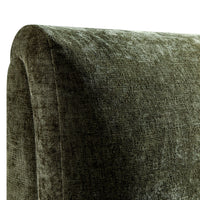 Thera Pillow Headboard Upholstered Bed in Moss Green Chenille – image 76 of 79