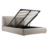 Thera Pillow Headboard Upholstered Bed in Fawn Chenille – image 52 of 79