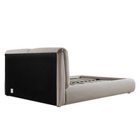 Thera Pillow Headboard Upholstered Bed in Fawn Chenille – image 55 of 79