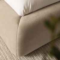 Thera Pillow Headboard Upholstered Bed in Fawn Chenille – image 48 of 79