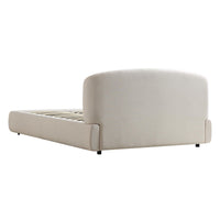 Constance Winged Headboard Ottoman Storage Bed in Beige Linen – image 11 of 69