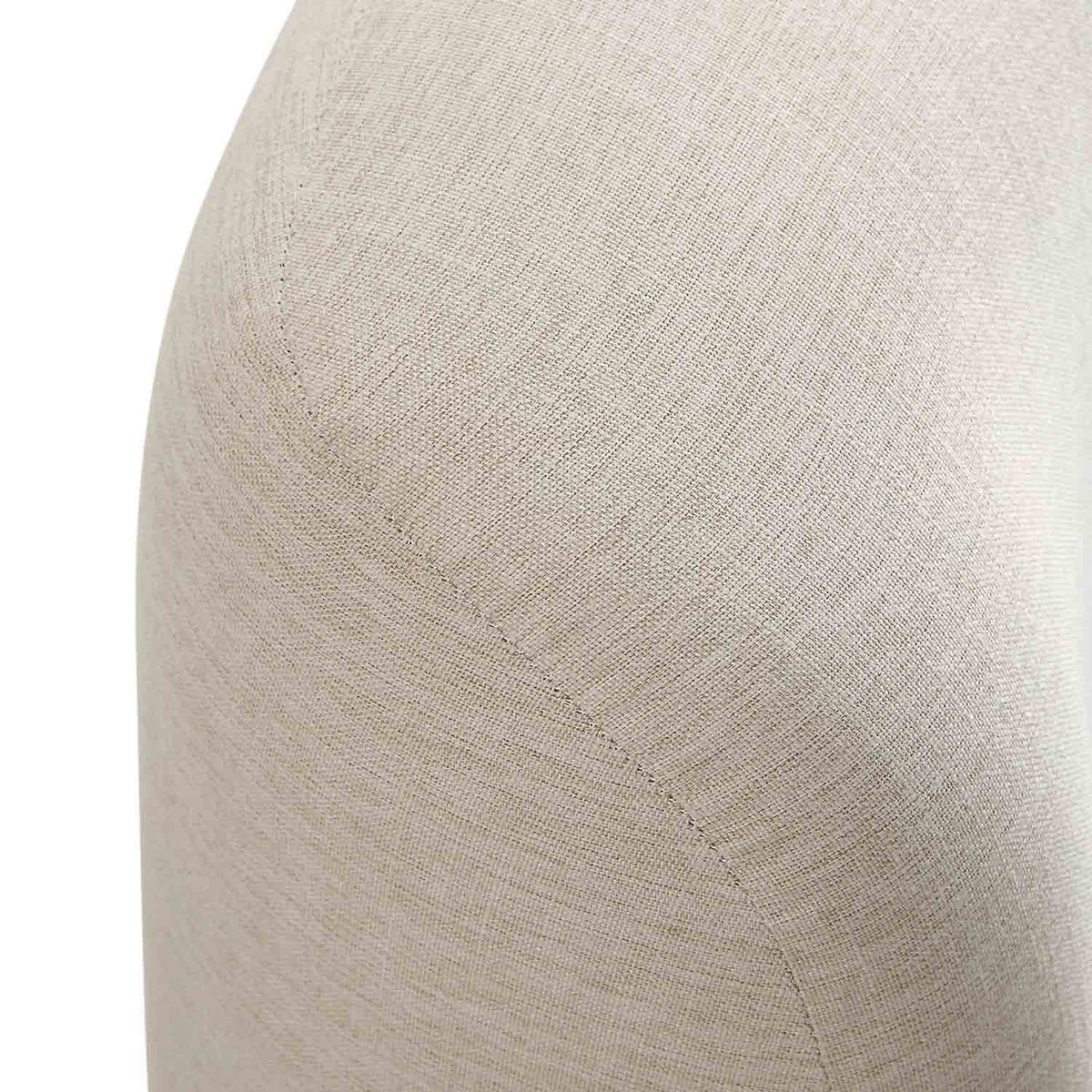 Constance Winged Headboard Ottoman Storage Bed in Beige Linen