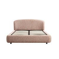 Constance Winged Headboard Ottoman Storage Bed in Musk Blush Boucle – image 41 of 69