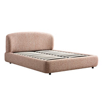 Constance Winged Headboard Ottoman Storage Bed in Musk Blush Boucle – image 42 of 69
