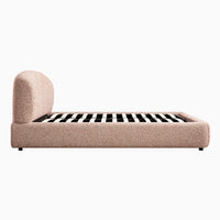 Constance Winged Headboard Ottoman Storage Bed in Musk Blush Boucle – image 46 of 69
