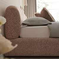 Constance Winged Headboard Ottoman Storage Bed in Musk Blush Boucle – image 38 of 69