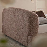 Constance Winged Headboard Ottoman Storage Bed in Musk Blush Boucle – image 39 of 69