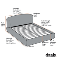 Constance Winged Headboard Ottoman Storage Bed in Olive Linen – image 60 of 69