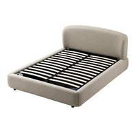 Constance Winged Headboard Ottoman Storage Bed in Light Taupe Boucle – image 23 of 69