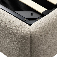 Constance Winged Headboard Ottoman Storage Bed in Light Taupe Boucle – image 32 of 69