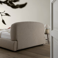 Constance Winged Headboard Ottoman Storage Bed in Light Taupe Boucle – image 22 of 69