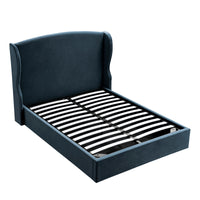 Kimberly Winged Upholstered Storage Bed in Aegean Blue Velvet – image 12 of 88