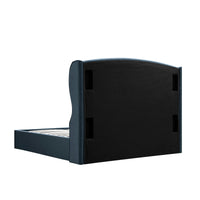 Kimberly Winged Upholstered Storage Bed in Aegean Blue Velvet – image 14 of 88