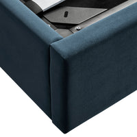 Kimberly Winged Upholstered Storage Bed in Aegean Blue Velvet – image 18 of 88