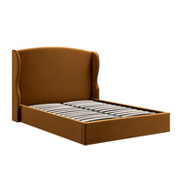 Kimberly Winged Upholstered Storage Bed in Cinnamon Velvet – image 27 of 88