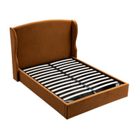 Kimberly Winged Upholstered Storage Bed in Cinnamon Velvet – image 30 of 88