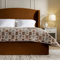 Kimberly Winged Upholstered Storage Bed in Cinnamon Velvet – image 22 of 88
