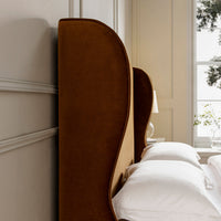 Kimberly Winged Upholstered Storage Bed in Cinnamon Velvet – image 24 of 88