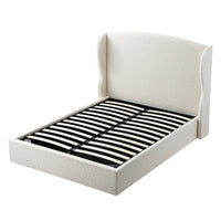Kimberly Winged Upholstered Storage Bed in Ecru Boucle – image 45 of 88