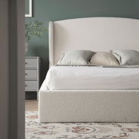 Kimberly Winged Upholstered Storage Bed in Ecru Boucle – image 40 of 88