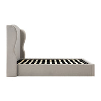Kimberly Winged Upholstered Storage Bed in Sand Fabric – image 66 of 88