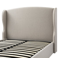 Kimberly Winged Upholstered Storage Bed in Sand Fabric – image 68 of 88