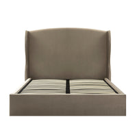 Kimberly Winged Upholstered Storage Bed in Taupe Velvet – image 79 of 88