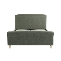 Porchester Ottoman Storage Sleigh Bed in Forest Green Chenille – image 9 of 40