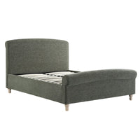 Porchester Ottoman Storage Sleigh Bed in Forest Green Chenille – image 10 of 40